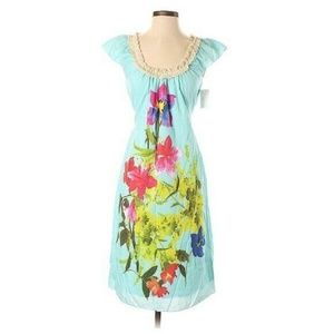 NWOT J. PETERMAN 4 April in Paris Turquoise Dress